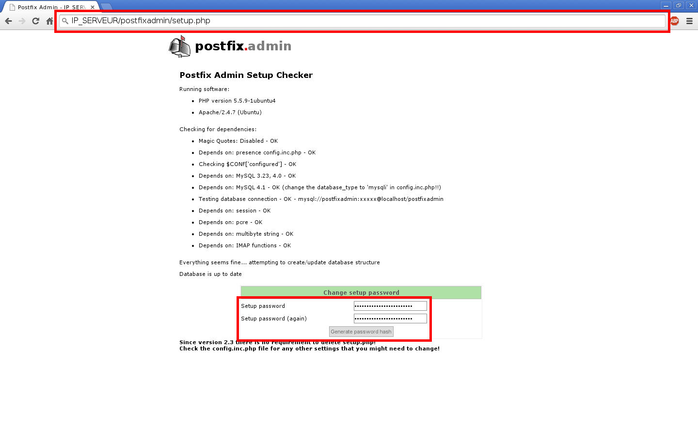 Installation d’un serveur d’e-mails avec Postfix et Dovecot sur un serveur dédié Kimsufi sous Ubuntu Server 14.04 LTS – Configuration de Postfix Admin – Partie 1